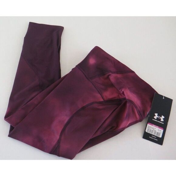 Under Armour 1353511 501 Women's Sz S Purple Fly Fast Printed Crop Leggings - Picture 5 of 5